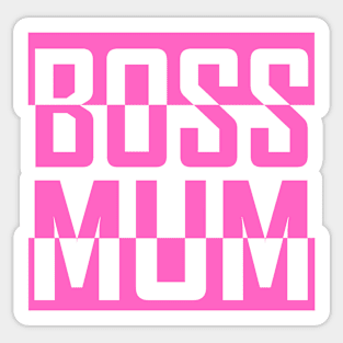 Boss Mum Pink Sticker